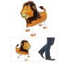 BALLON METALLIQUE MARCHEUR AIRWALKER LION 54 X 63.5 CM 