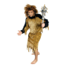 DEGUISEMENT HOMME PREHISTORIQUE NEANDERTAL IMPRIME LEOPARD TAILLE L-XL