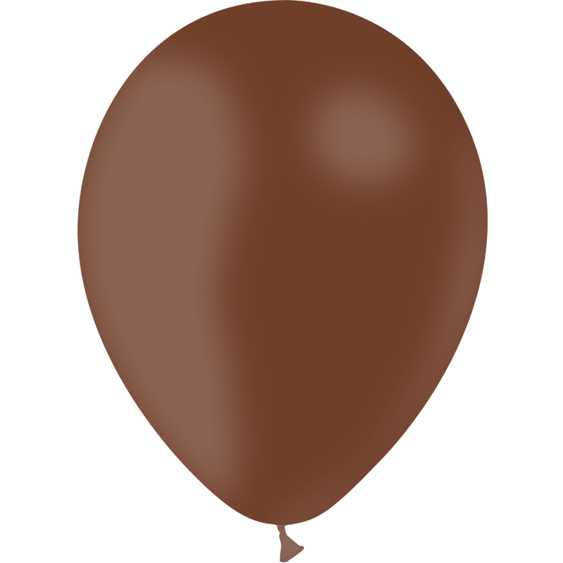 50 BALLONS BALLOONIA CHOCOLAT 28 CM