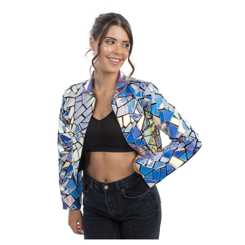 VESTE HOLOGRAPHIQUE FEMME TAILLE S
