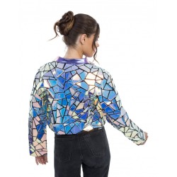 VESTE HOLOGRAPHIQUE FEMME TAILLE S