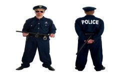 DEGUISEMENT POLICIER LUXE TAILLE L 