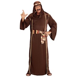 DEGUISEMENT SHEIK ARABE MARRON TAILLE M