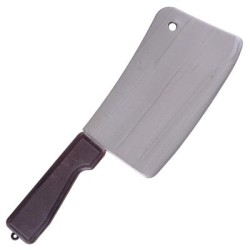 ARME EN PLASTIQUE HACHOIR DE BOUCHER 26 CM