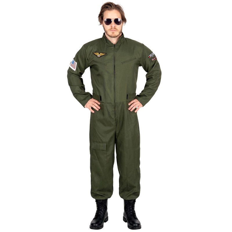 DEGUISEMENT DE PILOTE DE CHASSE OU AVIATEUR TAILLE L-XL