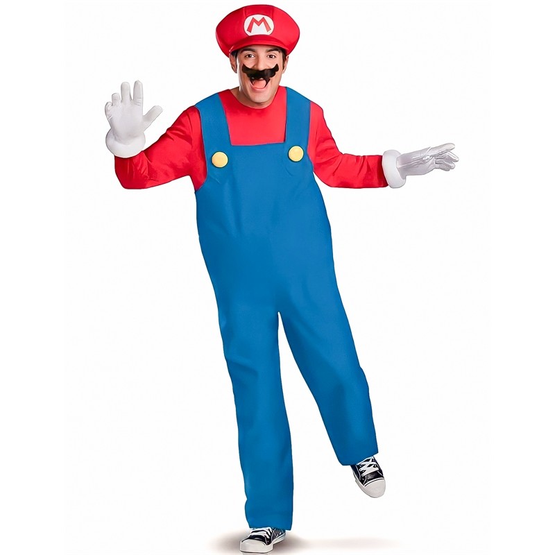 DEGUISEMENT HOMME MARIO ROUGE TAILLE M 