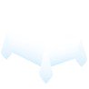 NAPPE EN PAPIER BLEU CIEL DEGRADE BLANC 120 CM X 180 CM 