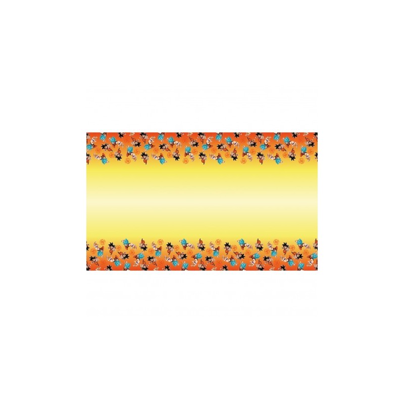NAPPE PAPIER RECYCLABLE 136CM X 228CM  DRAGON BALL Z ©