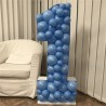 CHIFFRE 1 MOSAIC STRUCTURE EN SAGEX A REMPLMIR DE BALLONS 120 CM