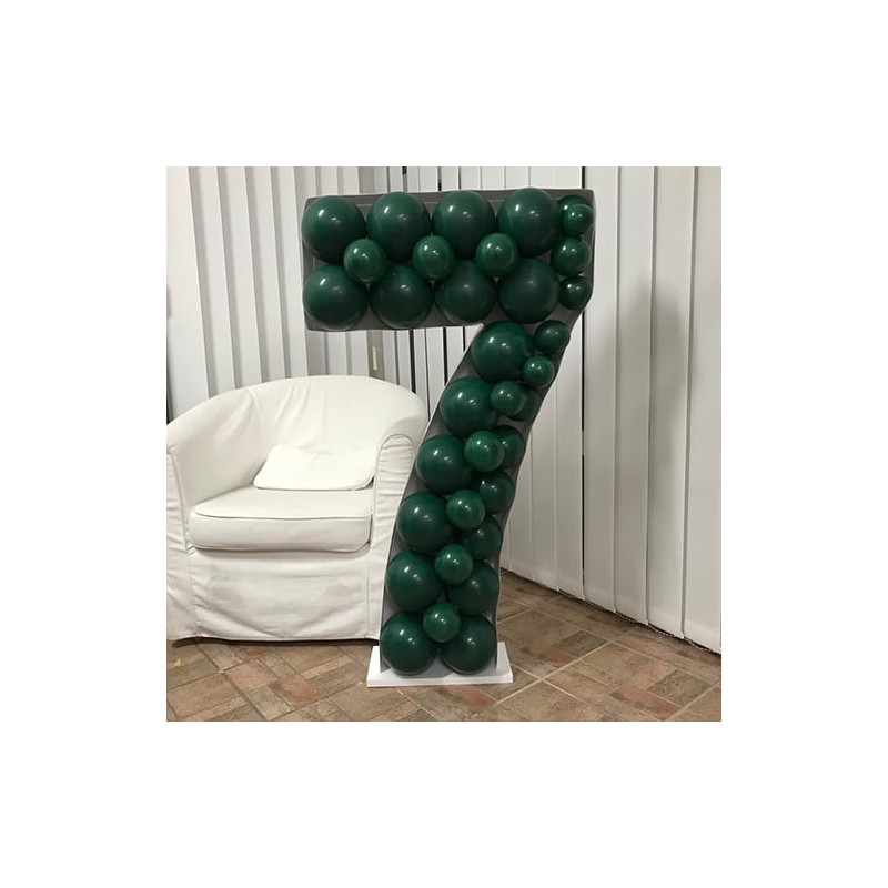 CHIFFRE 7 MOSAIC STRUCTURE EN SAGEX A REMPLIR DE BALLONS 120 CM