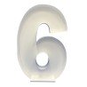 CHIFFRE 6 MOSAIC STRUCTURE EN SAGEX A REMPLIR DE BALLONS 120 CM