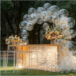 KIT 40 BALLONS BULLES EN PLASTIQUE TRANSPARENTS