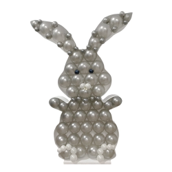 CADRE MOSAIQUE POUR BALLONS OU FLEURS LAPIN DE PAQUES 120 CM DE HAUT
