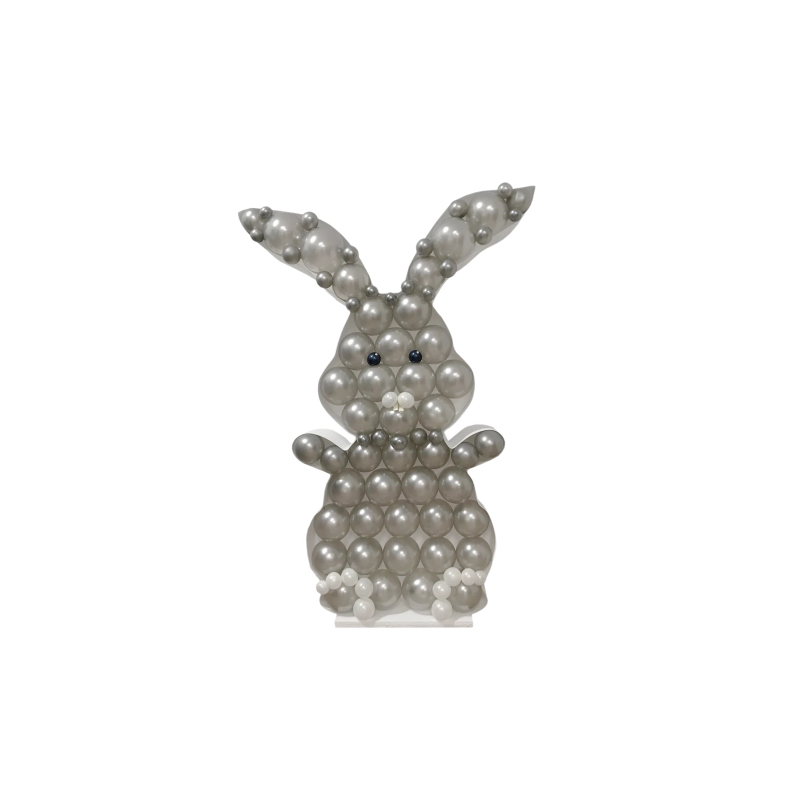 CADRE MOSAIQUE POUR BALLONS OU FLEURS LAPIN DE PAQUES 120 CM DE HAUT
