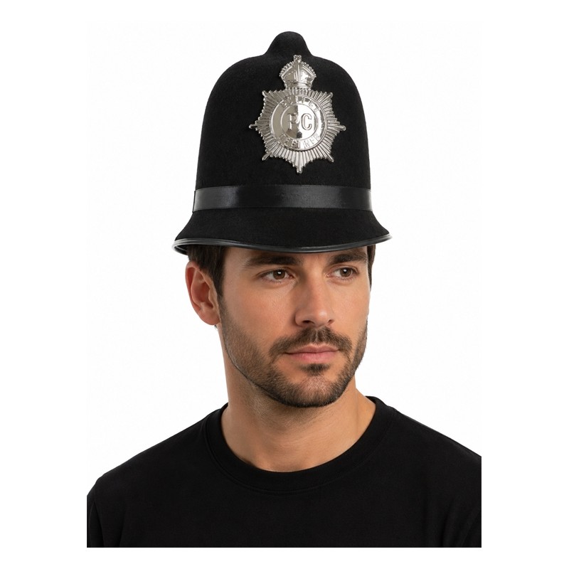 CHAPEAU POLICIER ANGLAIS BOBBY LONDRES 