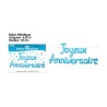 GUIRLANDE BALLON METALLIQUE JOYEUX ANNIVERSAIRE BLEU 4.50 M X 39 CM