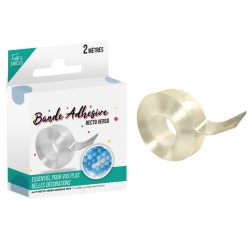 RUBAN ADHESIF DOUBLE FACE 1 CM X 2 METRES