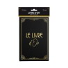 LIVRE D'OR NOIR JOYEUX ANNIVERSAIRE OR ART DECO