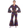 DEGUISEMENT COMBINAISON DISCO FLUO TAILLE XS