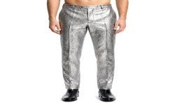 DEGUISEMENT PANTALON ARGENT BRILLANT TAILLE 56