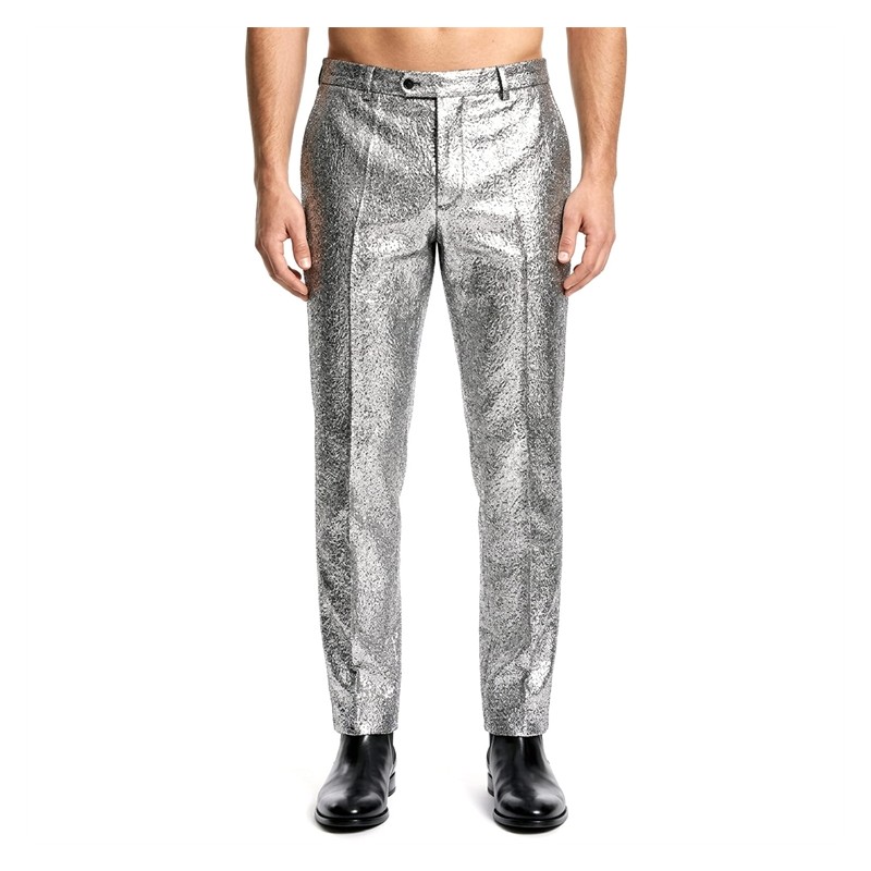 DEGUISEMENT PANTALON ARGENT BRILLANT TAILLE 56