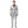 DEGUISEMENT ENSEMBLE ARGENT BRILLANT TAILLE 58