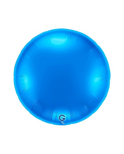 BALLON METALLIQUE ROND 91 CM BLUE BLEU 