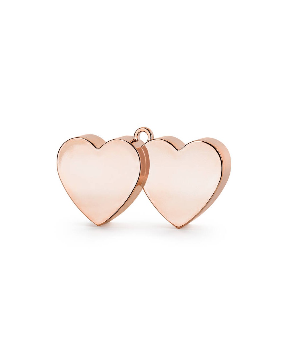 POIDS A BALLONS DOUBLE COEUR ROSE GOLD 