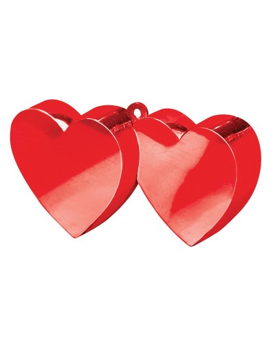 POIDS A BALLON DOUBLE COEUR ROUGE