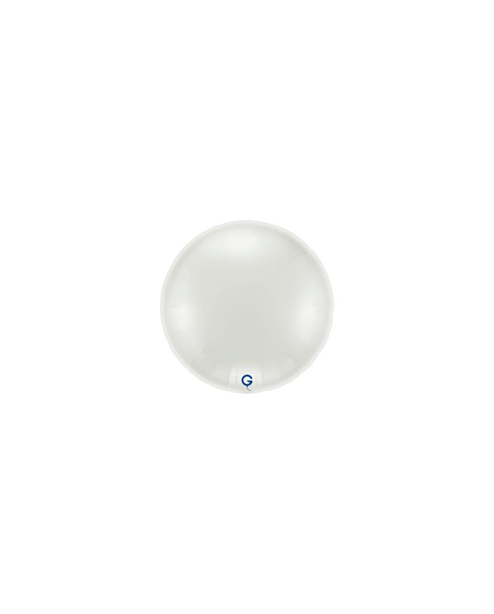 BALLON METALLIQUE ROND 91 CM BLANC