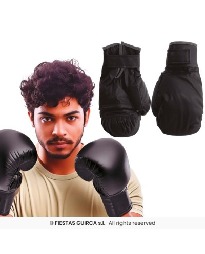 PAIRE DE GANTS DE BOXE ADULTE ROUGE OU NOIR