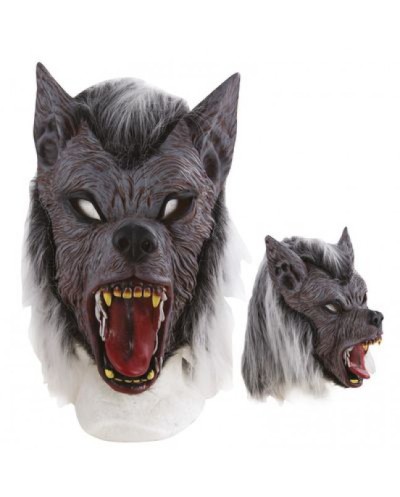 MASQUE LOUP GAROU ADULTE SOUPLE INTEGRAL
