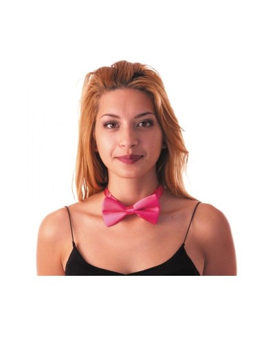 NOEUD PAPILLON ROSE FLUO