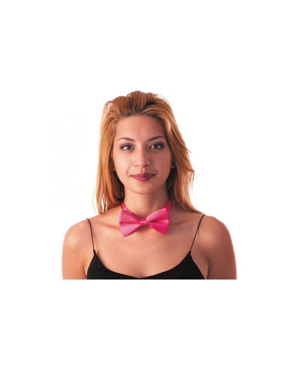 NOEUD PAPILLON ROSE FLUO