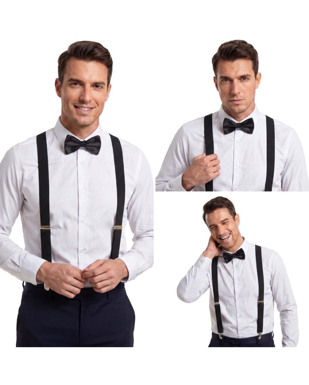 NOEUD PAPILLON NOIR ATTACHE REGLABLE
