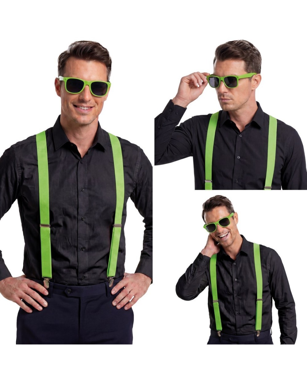 BRETELLES VERT FLUO 