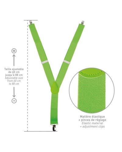 BRETELLES VERT FLUO 