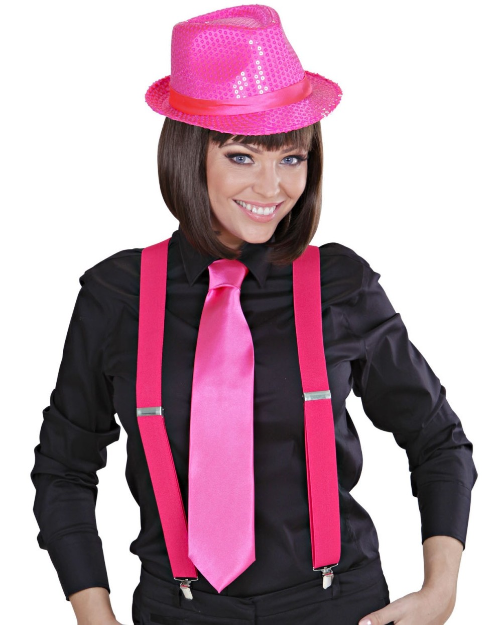 BRETELLE NEON ROSE FLUO 
