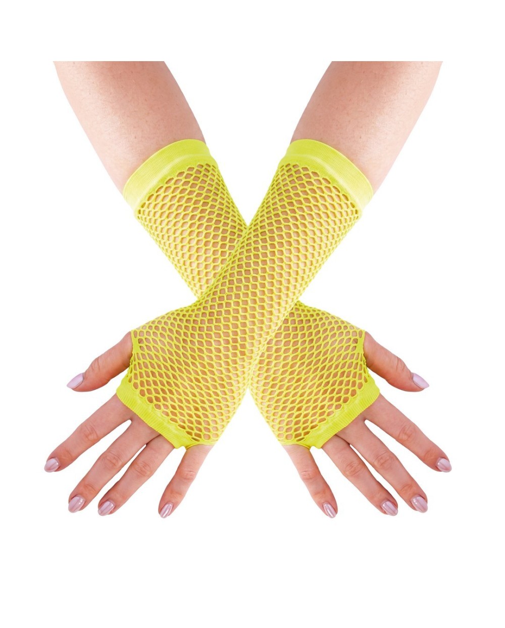 MITAINES RESILLES LONGUES JAUNE FLUO