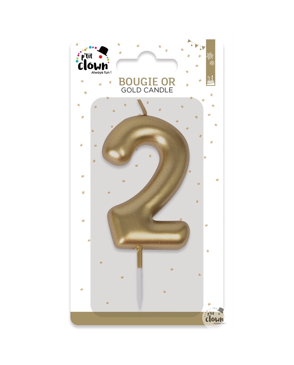 BOUGIE OR CHIFFRE 2