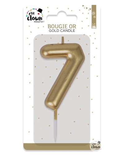 BOUGIE OR CHIFFRE 7
