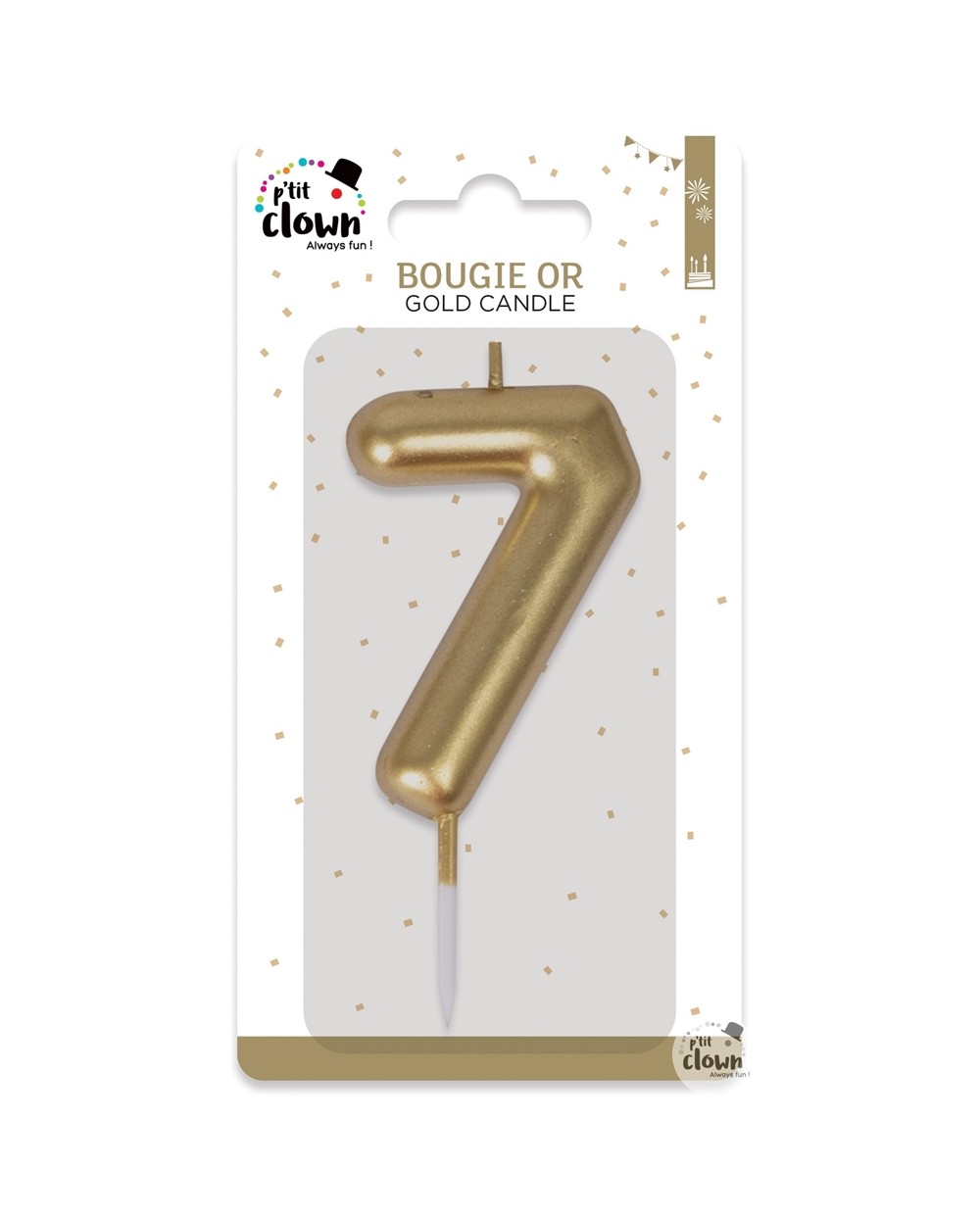 BOUGIE OR CHIFFRE 7