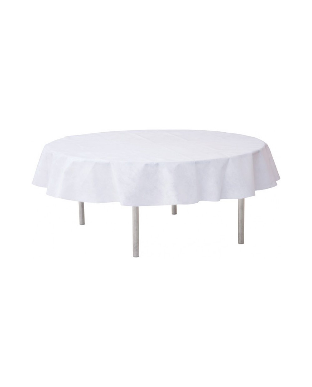 NAPPE RONDE NON TISSEE OPAQUE BLANC 2,40 M