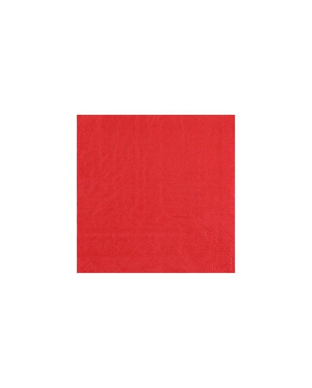 25 SERVIETTES PAPIER CRYSTAL ROUGE 33 X 33 CM