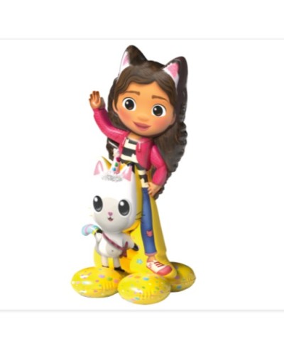 BALLON METALLIQUE A L'AIR GABBYCHAT OU GABBY'S DOLLHOUSE 78 CM