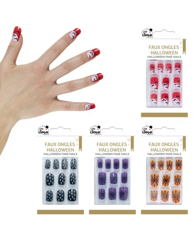 FAUX ONGLES HALLOWEEN MODELE ALEATOIRE
