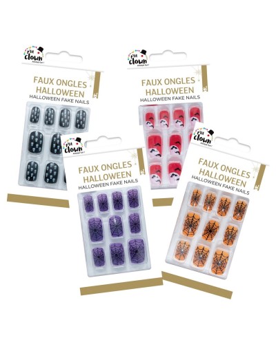 FAUX ONGLES HALLOWEEN MODELE ALEATOIRE