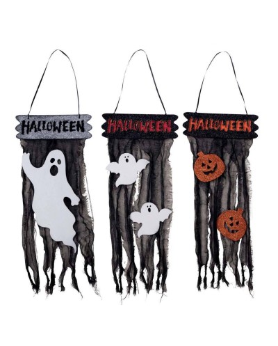 DECORATION PLAQUE DE PORTE HALLOWEEN MODELE ALEATOIRE