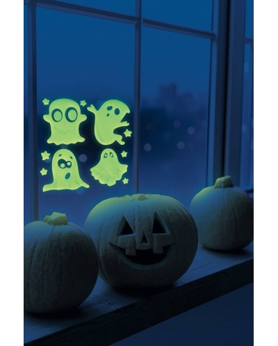 DECORATION STICKERS GEL PHOSPHORESCENT 20 X 20 CM MODELE ALEATOIRE