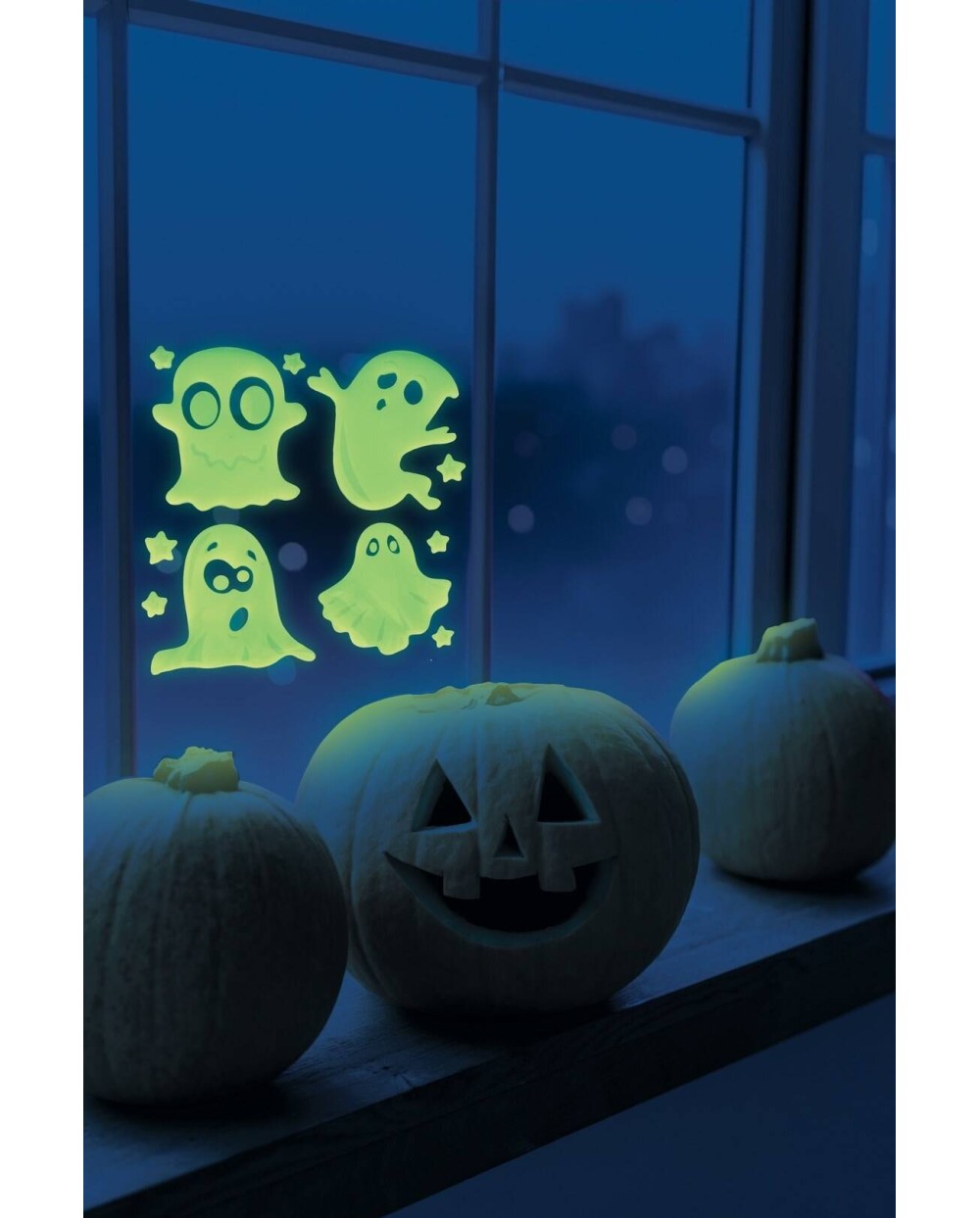 DECORATION STICKERS GEL PHOSPHORESCENT 20 X 20 CM MODELE ALEATOIRE
